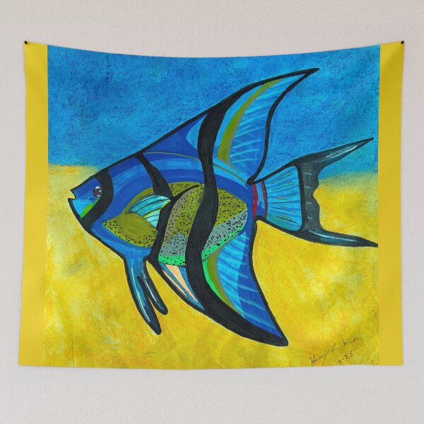 Item preview, Cobalt Angelfish designed and sold by Haxson37art.