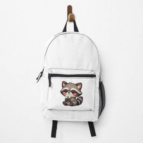 Item preview, Cute Raccoon Sniffing A Dandelion Flower designed and sold by Owcomm.