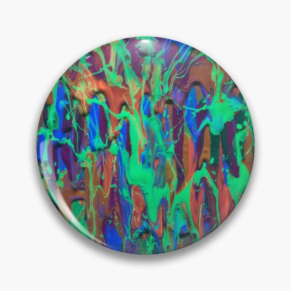 Item preview, Neon Glow Paint Splash Abstract | UV Reactive Drip Art designed and sold by pbchan.