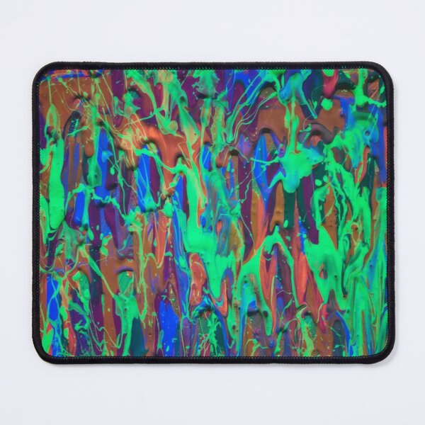 Item preview, Neon Glow Paint Splash Abstract | UV Reactive Drip Art designed and sold by pbchan.