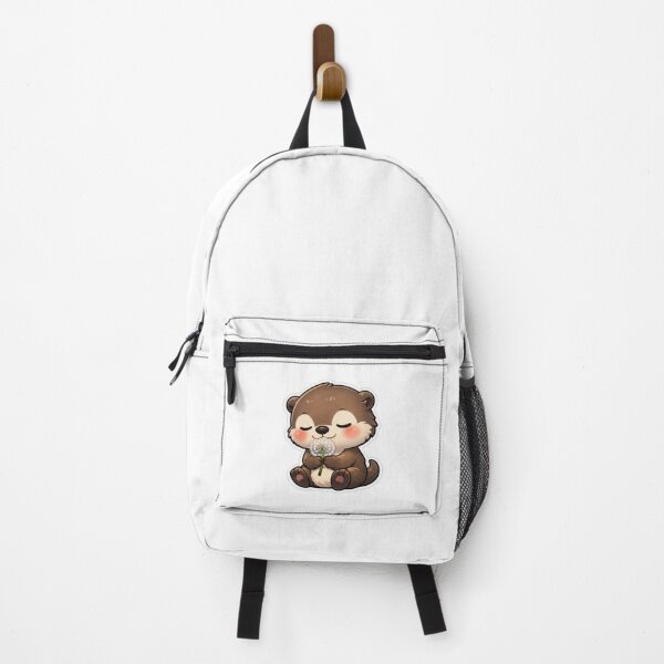 Item preview, Cute Otter Holding A White Dandelion Flower designed and sold by Owcomm.