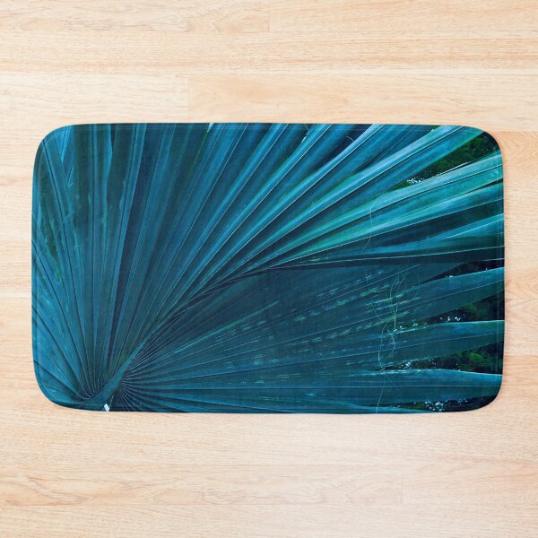 Item preview, Turquoise-Blue Hues Tropical Island Palm Leaf Art designed and sold by DEC02.