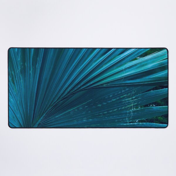 Item preview, Turquoise-Blue Hues Tropical Island Palm Leaf Art designed and sold by DEC02.