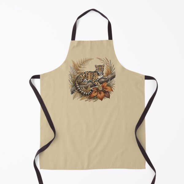 Item preview, Botanical Clouded Leopard Autumn Foliage Nature Design designed and sold by BirdsnStuff.