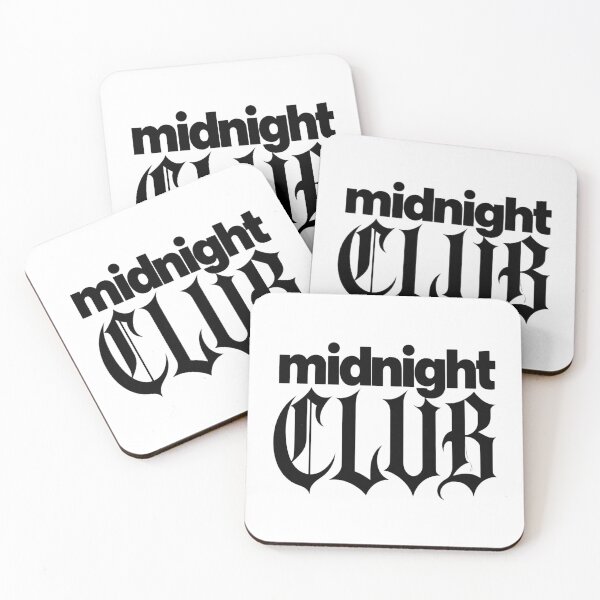 Item preview, Midnight Club Gothic Typography T-Shirt designed and sold by redblink store.