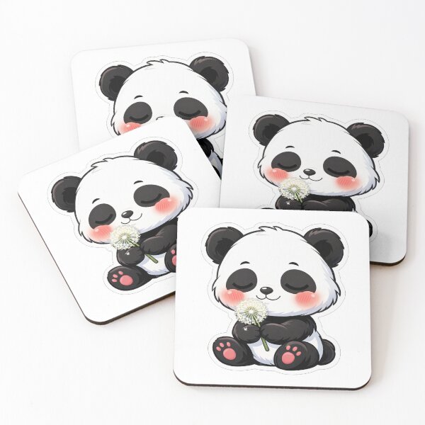 Item preview, Cute Baby Panda Holding A Dandelion designed and sold by Owcomm.
