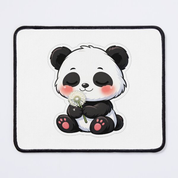 Item preview, Cute Baby Panda Holding A Dandelion designed and sold by Owcomm.
