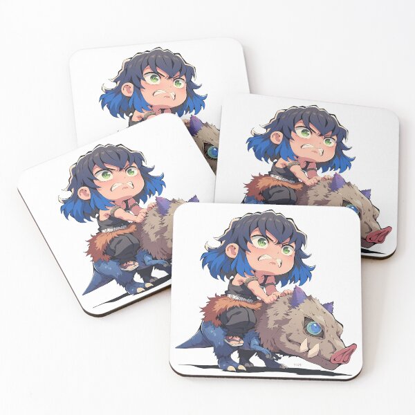 Item preview, Inosuke Hashibira Demon Slayer Chibi Boar Adventure designed and sold by Dashsopaner.