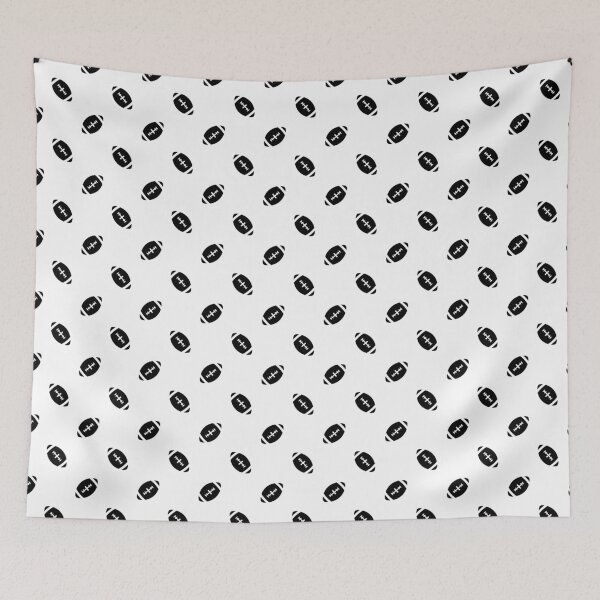 Item preview, Black and White Football Polka Dot - Game Day Pattern designed and sold by 3hornCreations.