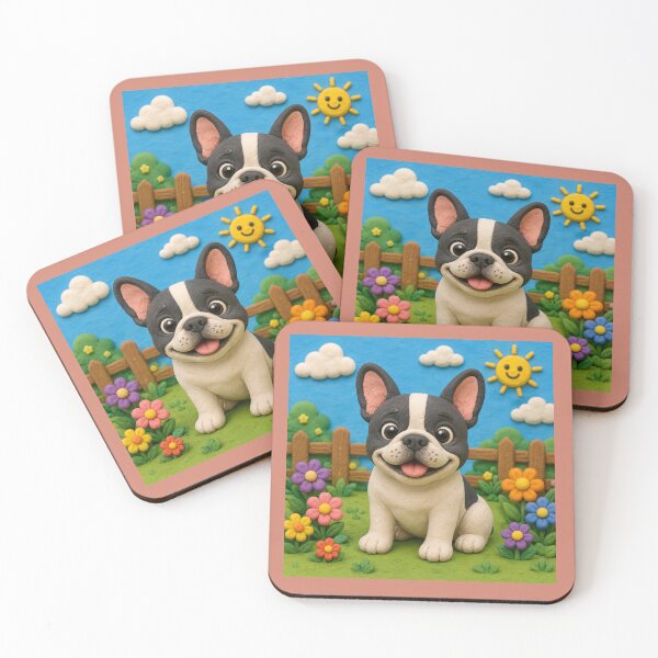 Item preview, French Bulldog - clay designed and sold by AcornAndPebble.