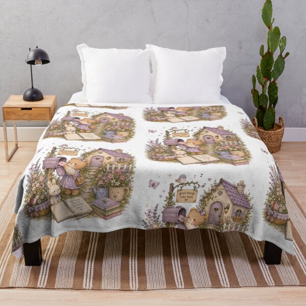Item preview, Cute Cozy Bear Cottagecore Illustration designed and sold by LunaVales.