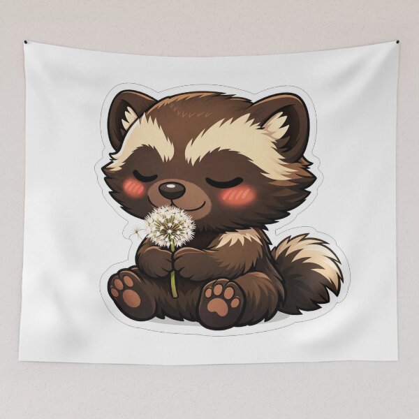 Item preview, Cute Red Panda Holding A Dandelion designed and sold by Owcomm.