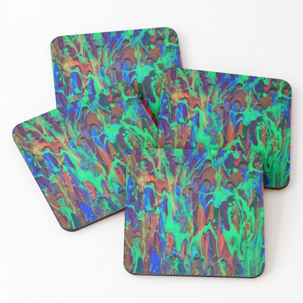 Item preview, Neon Glow Paint Splash Abstract | UV Reactive Drip Art2 designed and sold by pbchan.