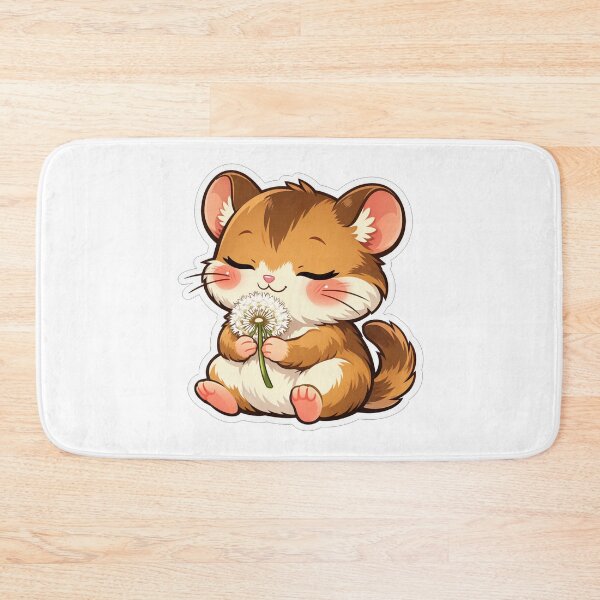 Item preview, Cute Little Hamster Holding A Dandelion designed and sold by Owcomm.