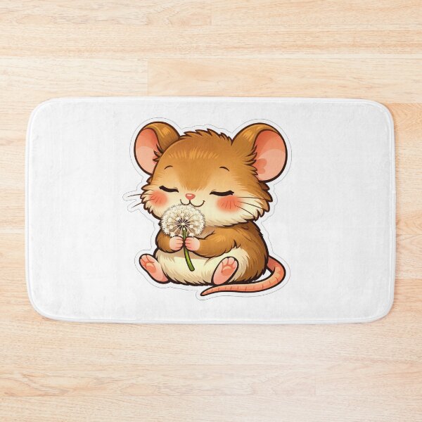 Item preview, Cute Little Mouse Holding A Dandelion designed and sold by Owcomm.