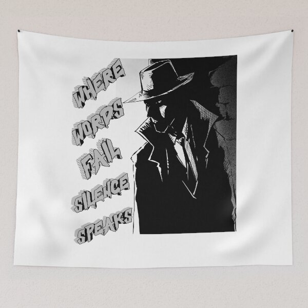 Item preview, Where Words Fail, Silence Speaks Minimal Inspirational Quote designed and sold by     Fatma Creates.