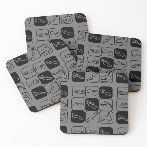 Item preview, Racing Circuits Grid Pattern F1 Track Layouts designed and sold by LifeVectory.