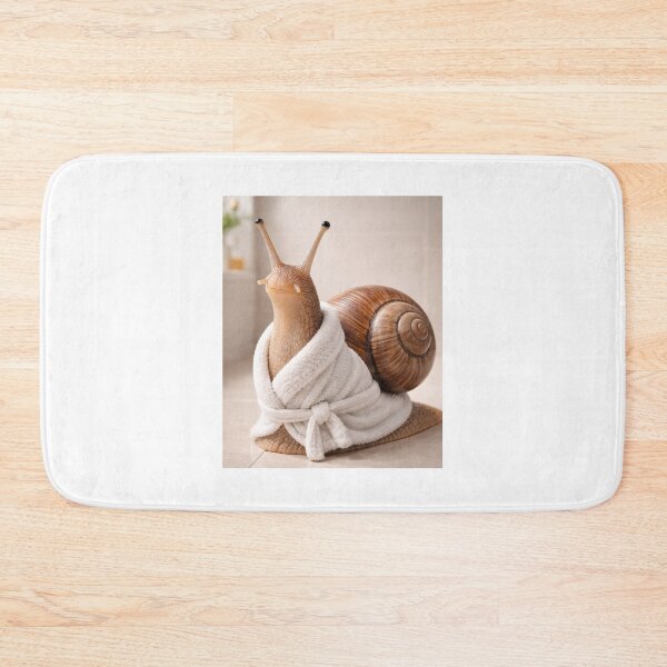 Item preview, Cozy Bathrobe Snail designed and sold by Sillytoe.