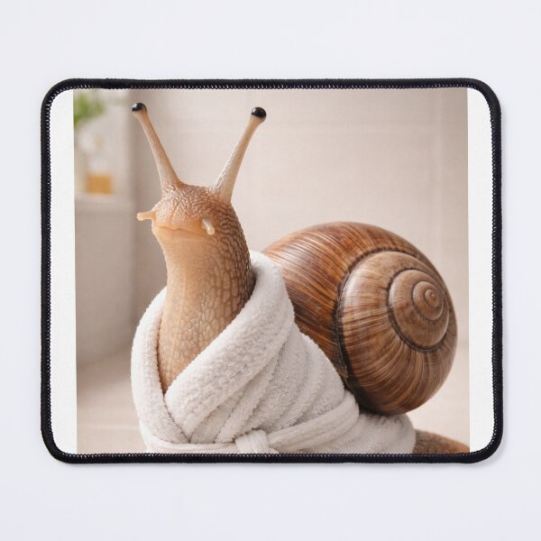 Item preview, Cozy Bathrobe Snail designed and sold by Sillytoe.