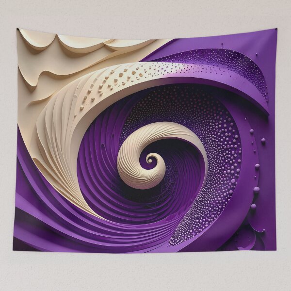 Item preview, Purple Swirl Abstraction  designed and sold by Vicky Brago-Mitchell®.