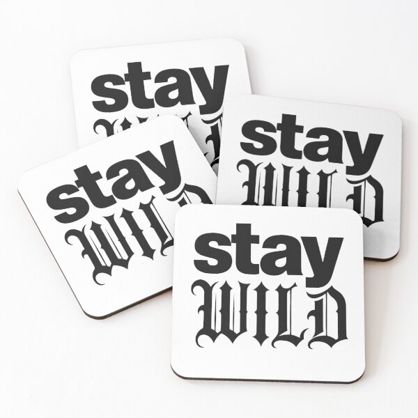 Item preview, Stay Wild Gothic Typography T-Shirt designed and sold by redblink store.