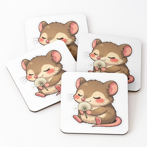 Item preview, Cute Mouse Holding A Fluffy Dandelion designed and sold by Owcomm.