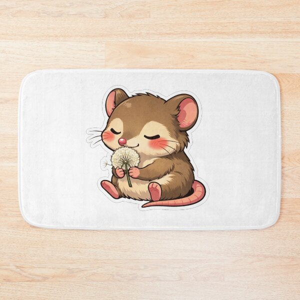Item preview, Cute Mouse Holding A Fluffy Dandelion designed and sold by Owcomm.