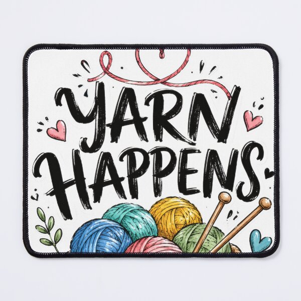 Item preview, Yarn Happens Crafter Knitting Crochet Lover designed and sold by markymaarty.