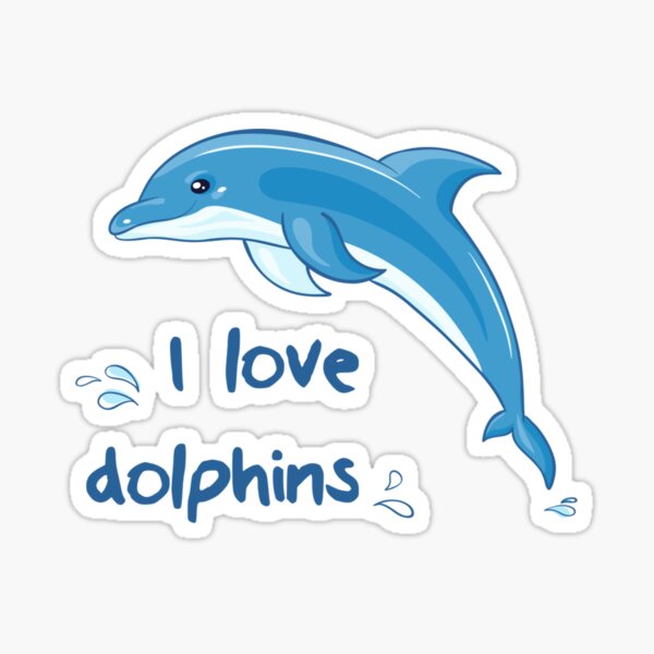 Dolphins Sticker For Sale By Chuft Redbubble 3561