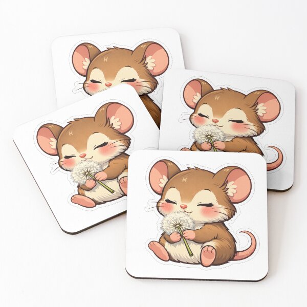 Item preview, Cute Little Mouse Holding A Dandelion designed and sold by Owcomm.