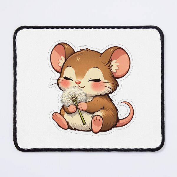 Item preview, Cute Little Mouse Holding A Dandelion designed and sold by Owcomm.