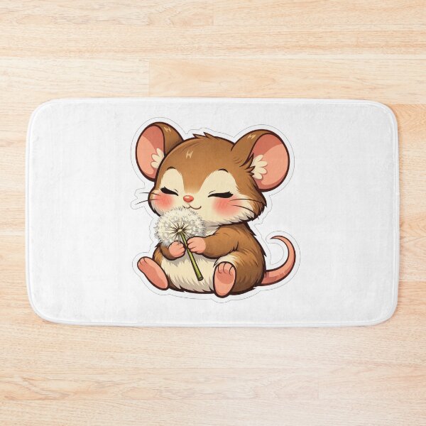 Item preview, Cute Little Mouse Holding A Dandelion designed and sold by Owcomm.