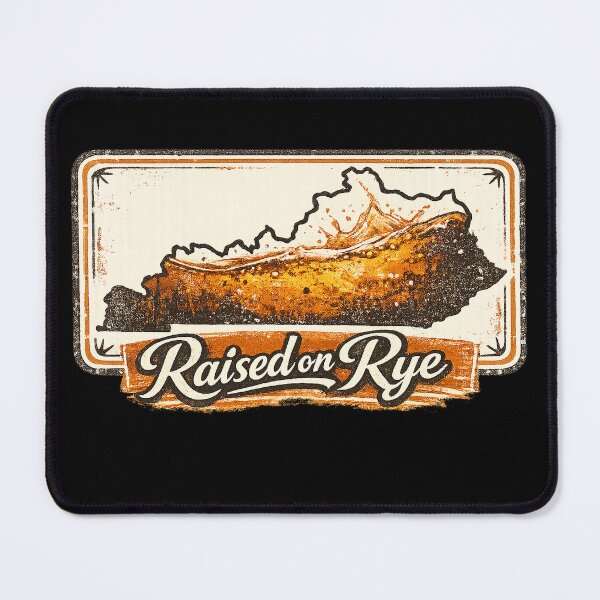 Item preview, Raised on Rye Vintage Badge Design, Kentucky Bourbon Print, Whiskey State Shirt Graphic designed and sold by TM DESIGNS AND MORE.