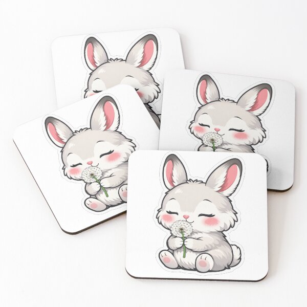 Item preview, Cute Fluffy Bunny Holding A Dandelion Wish designed and sold by Owcomm.