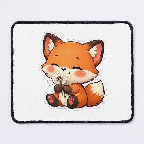 Item preview, Cute Baby Fox Holding Dandelion Fluff designed and sold by Owcomm.