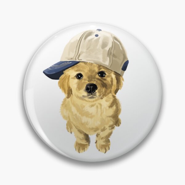 Item preview, Cute Golden Retriever With Hat designed and sold by JenkDesigns.