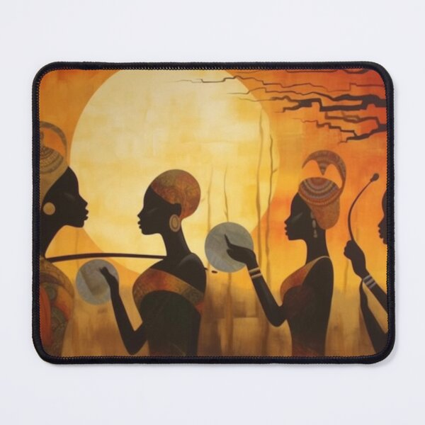 Item preview, African Heritage Sunset | Afrocentric Women Wall Art designed and sold by GSizzle1.