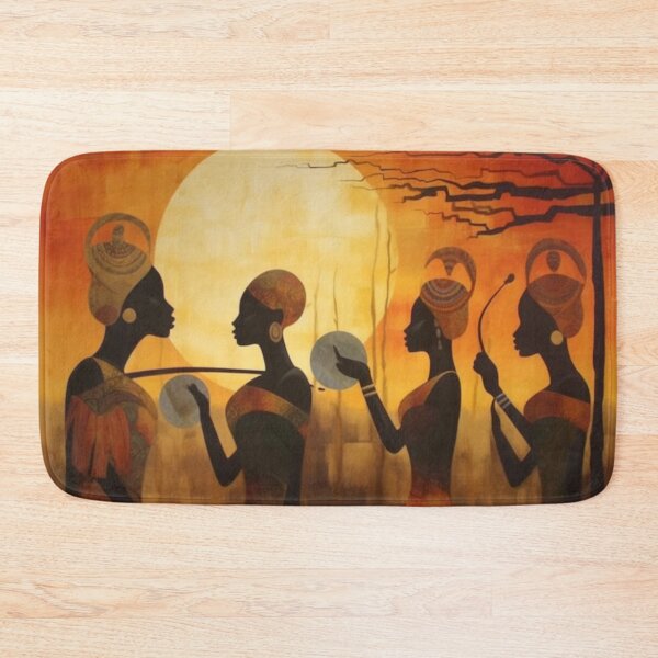 Item preview, African Heritage Sunset | Afrocentric Women Wall Art designed and sold by GSizzle1.