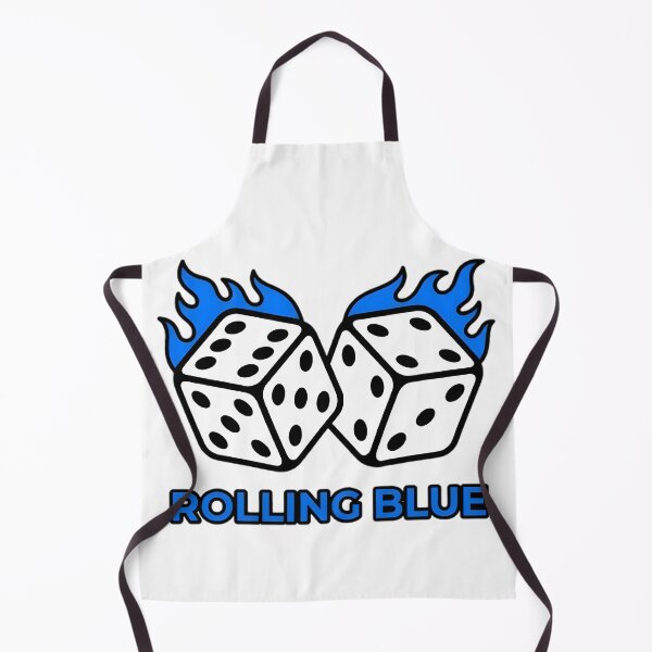 Item preview, Rolling Blue Flaming Dice - Blue Flames Lucky Dice Tattoo Art designed and sold by smouzy.