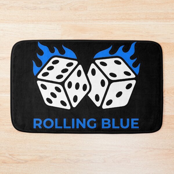 Item preview, Rolling Blue Flaming Dice - Blue Flames Lucky Dice Tattoo Art designed and sold by smouzy.
