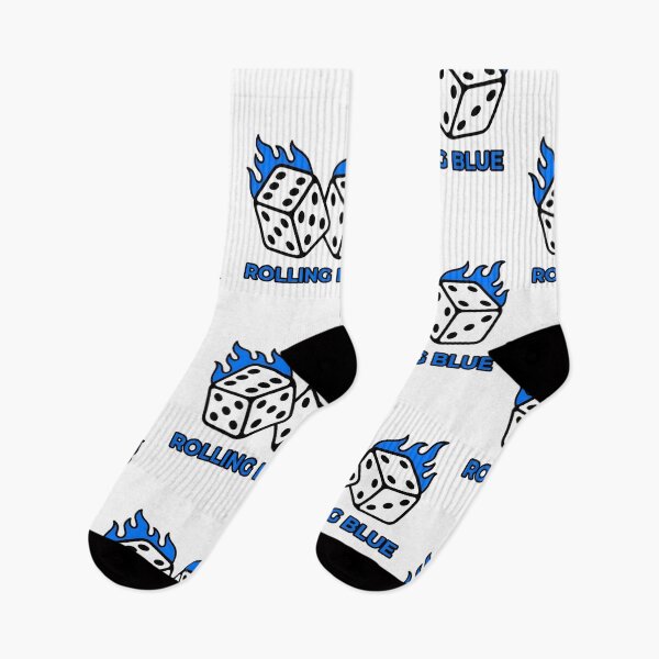Item preview, Rolling Blue Flaming Dice - Blue Flames Lucky Dice Tattoo Art designed and sold by smouzy.