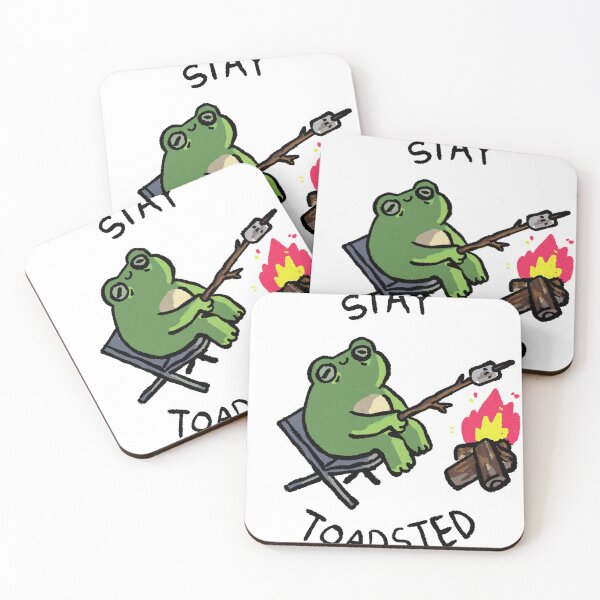 Item preview, Stay Toasted Camping Frog designed and sold by Childish by Design.