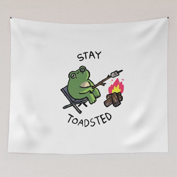 Item preview, Stay Toasted Camping Frog designed and sold by Childish by Design.