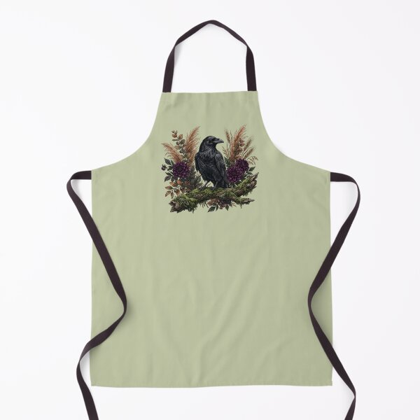 Item preview, Common Raven Bird Autumn Vibes Nature Art designed and sold by BirdsnStuff.