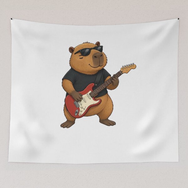 Aperçu de l'œuvre guitare capybara créée et vendue par Gokuxtreme.