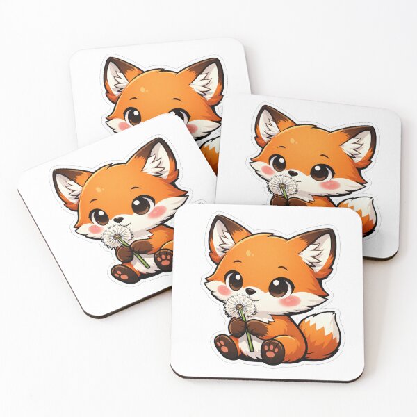 Item preview, Cute Little Fox Holding A Dandelion designed and sold by Owcomm.