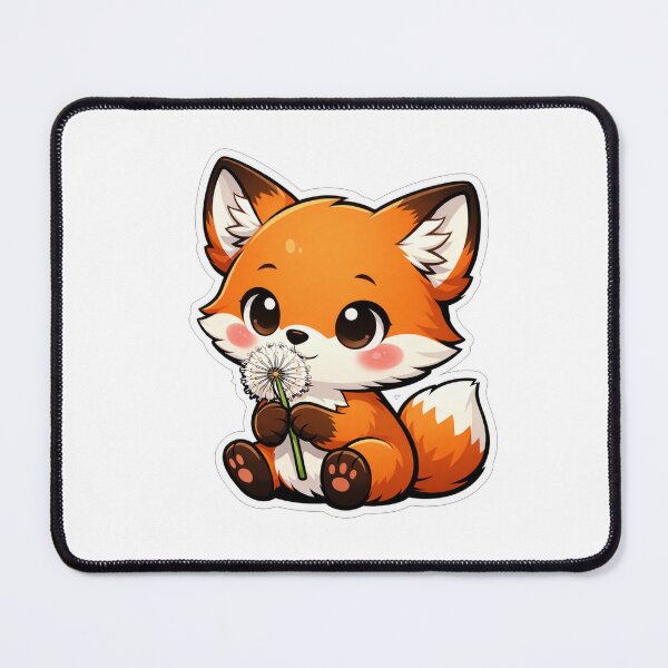 Item preview, Cute Little Fox Holding A Dandelion designed and sold by Owcomm.