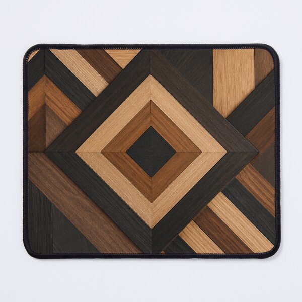 Item preview, Mid-Century Geometric Wooden Mosaic designed and sold by LaJacke.