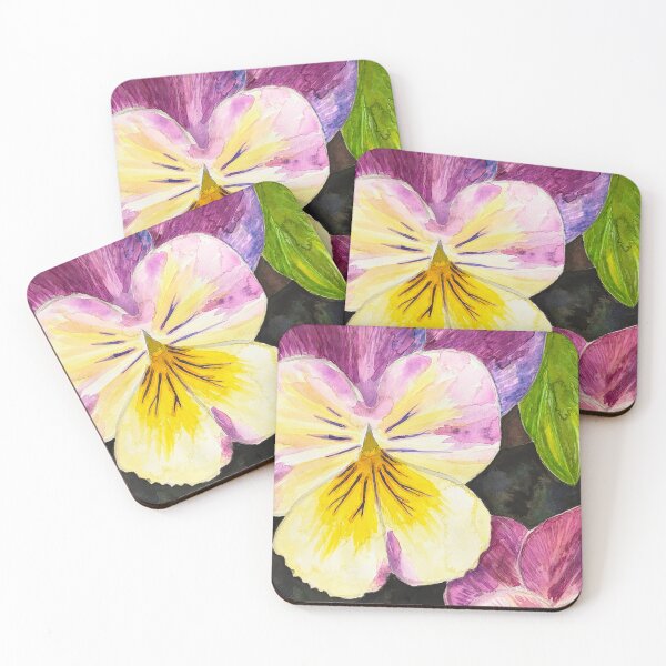 Item preview, Watercolor Purple & Yellow Pansy designed and sold by Acadianpurls.