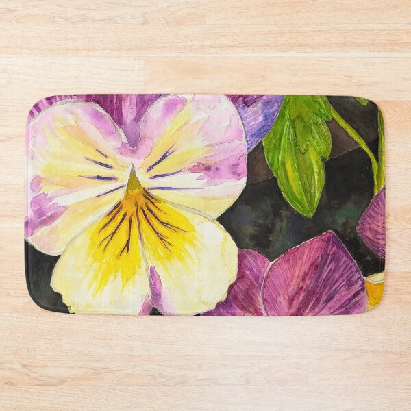 Item preview, Watercolor Purple & Yellow Pansy designed and sold by Acadianpurls.